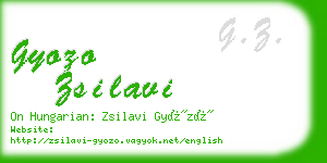 gyozo zsilavi business card